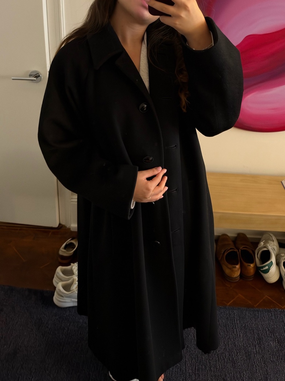 Dior Black Maxi Coat